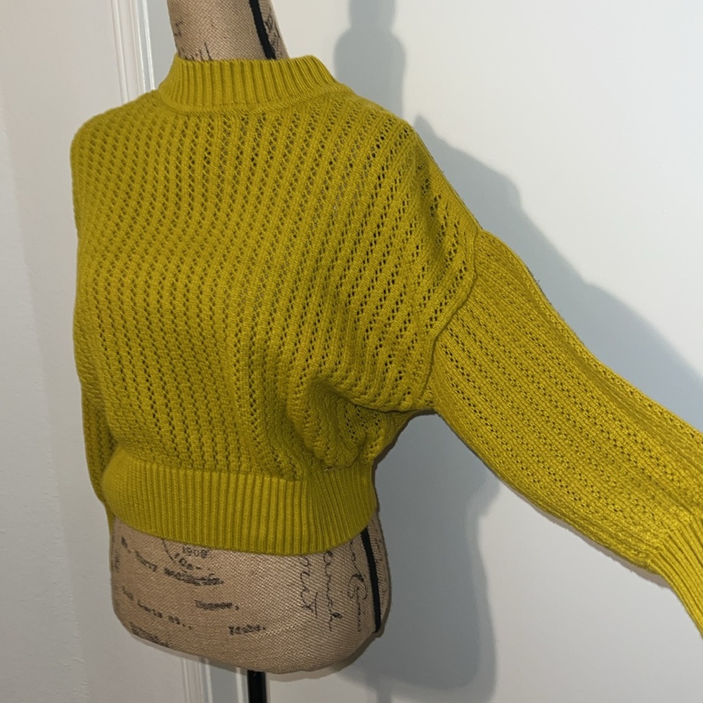 MARC NEW YORK Vibrant Yellow Knitted Sweater